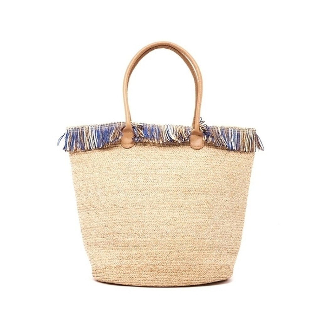 Bahia Tote Bag Raffia Large Vacay Beach Shoulder Bags Organic Purse - Picture 4 of 9